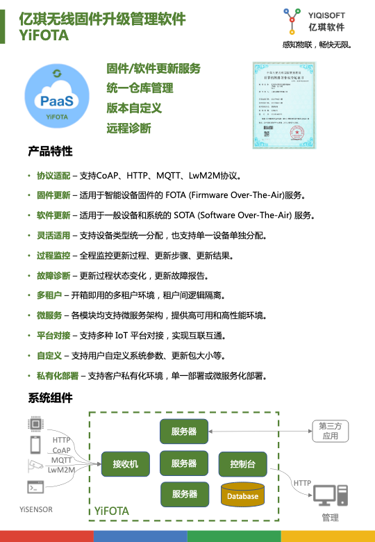 产品白皮书-YiFOTA-亿琪无线固件更新管理软件